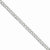 14K White Gold Semi-Solid Curb Link Chain Anklet