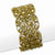 Brass-tone Olive Acrylic Beads Stretch Bracelet