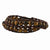 Stainless Steel Brown Beads & Leather Cord Multi Wrap Bracelet