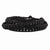 Black Agate Bead and Leather Multi-Wrap Bracelet