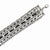 Silver-tone Black Crystal Multichain Bracelet w/ext, 7.25 inch w/ext, Jewelry Bracelets for Women