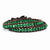 6 Green Malachite Beads Leather Cord Multi Wrap Bracelet