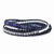 Blue Agate, Crystal, Sodalite & Leather Multi-Wrap Bracelet