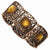 Burnished Copper-tone Brown Epoxy Stretch Bracelet