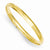 14K Yellow Gold Polished Hinged Baby Bangle Bracelet