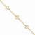 14K White and Yellow Gold Childs Heart Bracelet