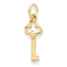 14k Gold Key Charm hide-image