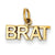 14k Gold Polished Brat Charm hide-image