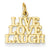 14k Gold Talking - Live Love Laugh Charm hide-image