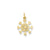 Snowflake Charm in 14k Gold