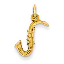14k Gold 3-D Saxophone Charm hide-image