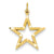 14k Gold Diamond-cut Star Charm hide-image