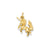 Dancing Unicorn Charm in 14k Gold