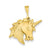 14k Gold Unicorn Head Charm hide-image