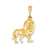 Lion Charm in 14k Gold