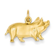 14k Gold Pig Charm hide-image
