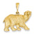14k Gold Polar Bear Charm hide-image