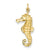 14k Gold Seahorse Charm hide-image
