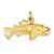 14k Gold Fish Charm hide-image
