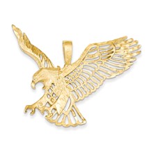 14k Gold Large Eagle Charm hide-image