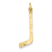 14k Gold Hockey Stick Charm hide-image