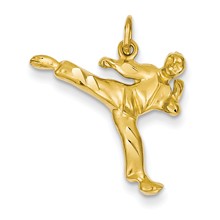 14k Gold Male Karate Charm hide-image