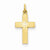 14k Gold Small Diamond-cut Cross Pendant, Pendants for Necklace