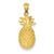 14k Gold Pineapple Charm hide-image