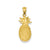 Pineapple Charm in 14k Gold