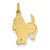 14k Gold Dog Charm hide-image