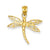 14k Gold Dragonfly Charm hide-image