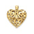 Fancy Heart Charm in 14k Gold