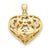 14k Gold Fancy Heart Charm hide-image