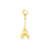 Solid Polished 3-D Eiffel Tower Charm in 14k Gold