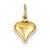 14k Gold Mini Puffed Heart Charm hide-image