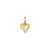 Mini Puffed Heart Charm in 14k Gold
