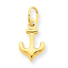 14k Gold Anchor Charm hide-image