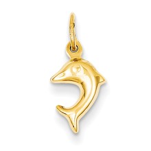 14k Gold Dolphin Charm hide-image