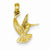 14k Gold Hummingbird pendant, Adorable Pendants for Necklace