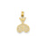 Double Tennis Racquet Charm in 14k Gold