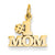 14k Gold #1 Mom Charm hide-image