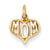 14k Gold Mom Charm hide-image