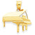 14k Gold Piano Charm hide-image