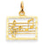 14k Gold Musical Chart Charm hide-image