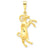 14k Gold Aries Zodiac Charm hide-image
