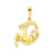 Capricorn Zodiac Charm in 14k Gold