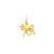 Taurus Zodiac Charm in 14k Gold