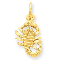 14k Gold Scorpio Zodiac Charm hide-image