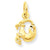 14k Gold Capricorn Zodiac Charm hide-image