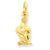 14k Gold Aquarius Zodiac Charm hide-image